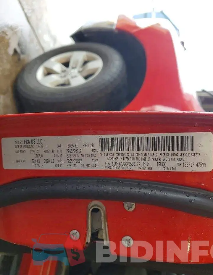 1C6RR7GGXKS592174 Photo# 12
