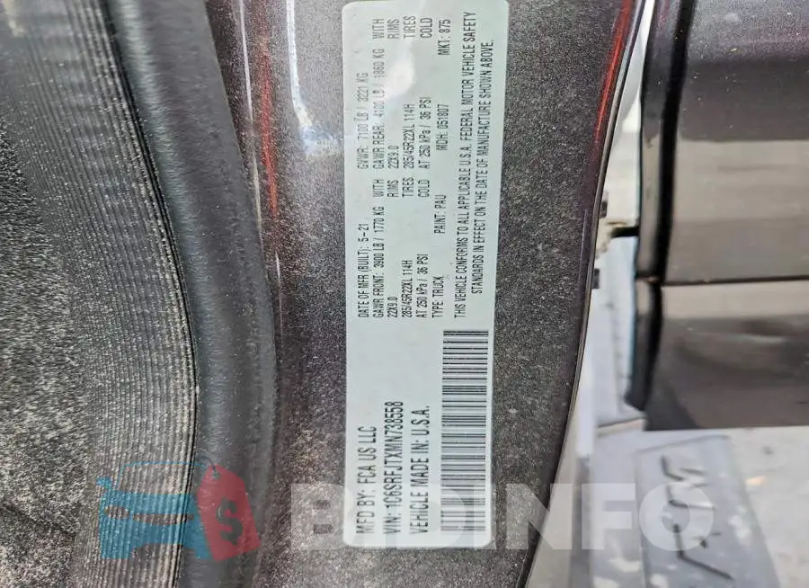 1C6SRFJTXMN738558 Photo# 12