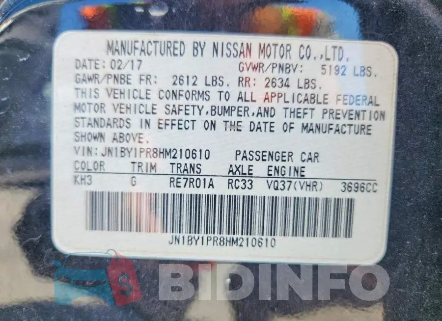 JN1BY1PR8HM210610 Photo# 12