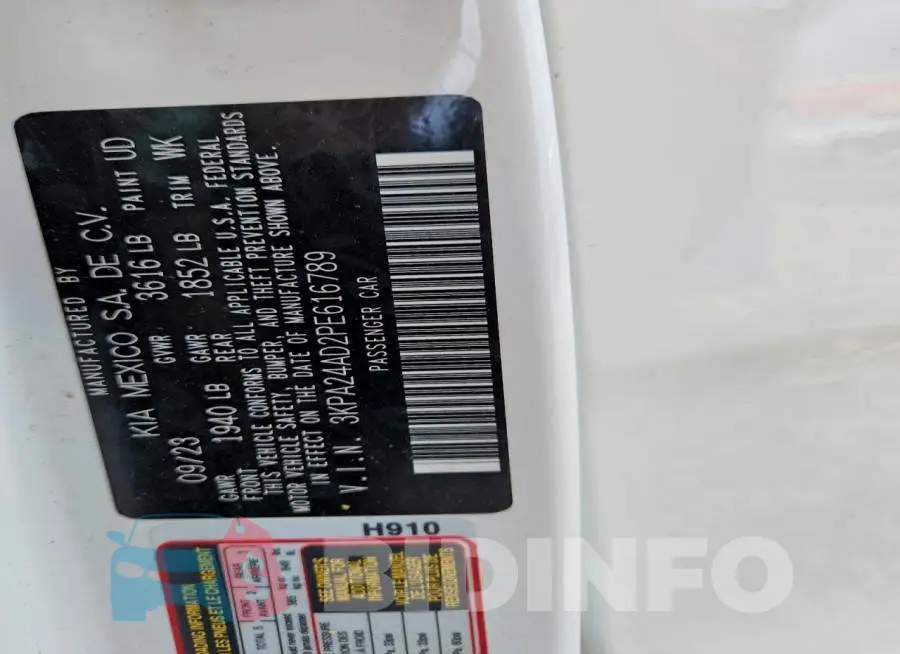 3KPA24AD2PE616789 Photo# 12