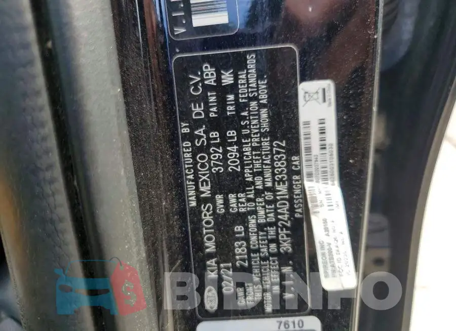 3KPF24AD1ME338372 Photo# 12