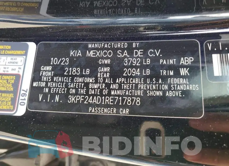 3KPF24AD1RE717878 Photo# 12