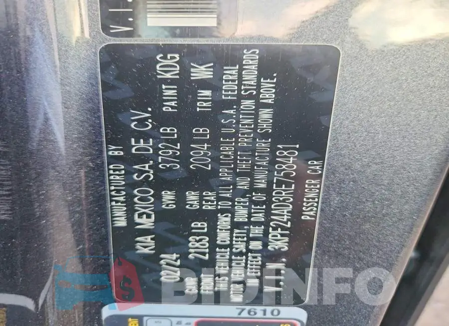 3KPF24AD3RE758481 Photo# 12