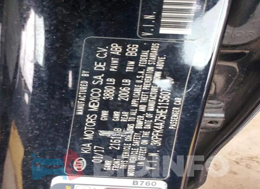 3KPFK4A75HE115607 Photo# 12