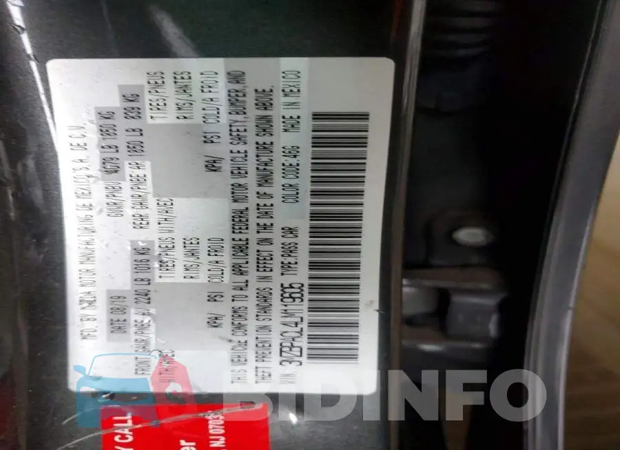 3MZBPACL4LM119605 Photo# 12