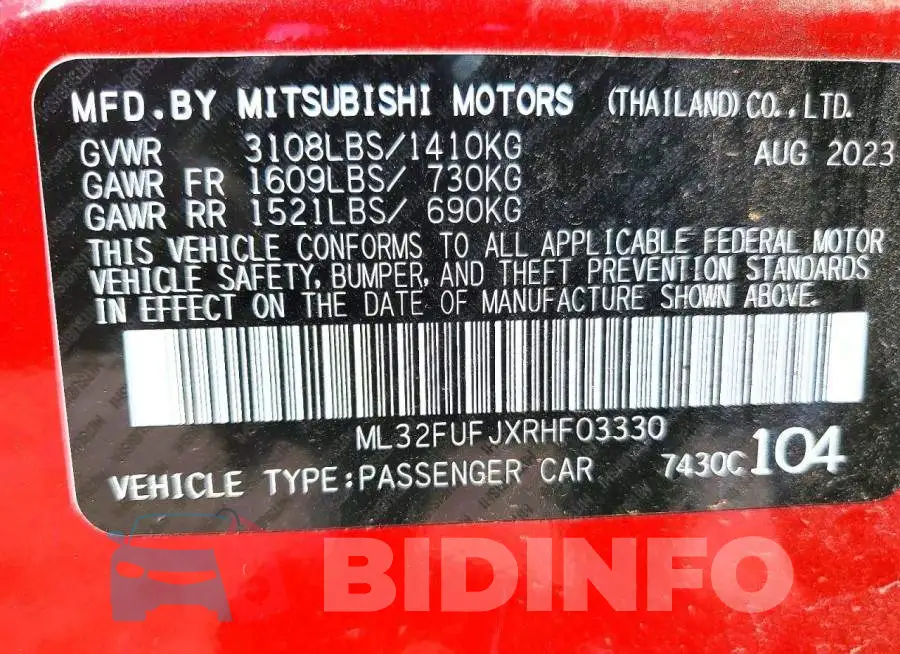 ML32FUFJXRHF03330 Photo# 12