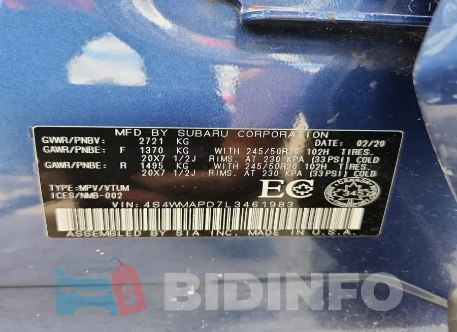 4S4WMAPD7L3461983 Photo# 14