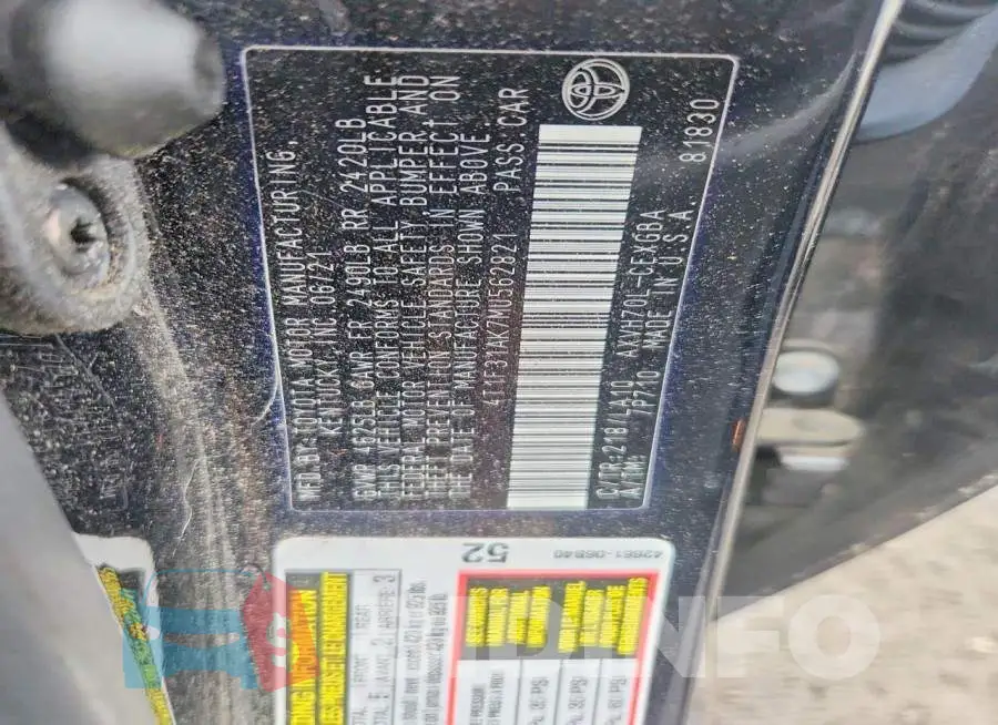 4T1F31AK7MU562821 Photo# 13