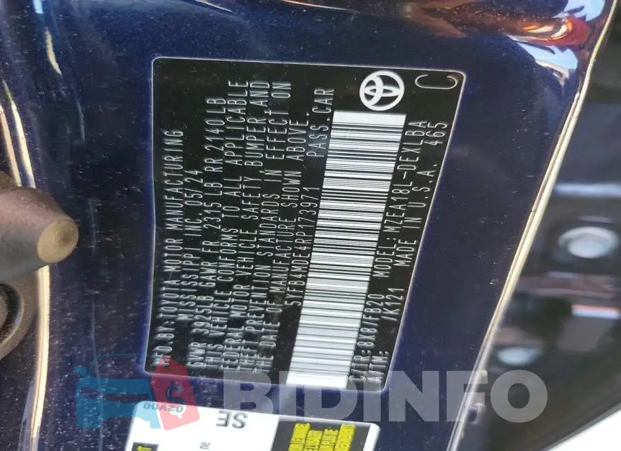 5YFB4MDE4RP173971 Photo# 13