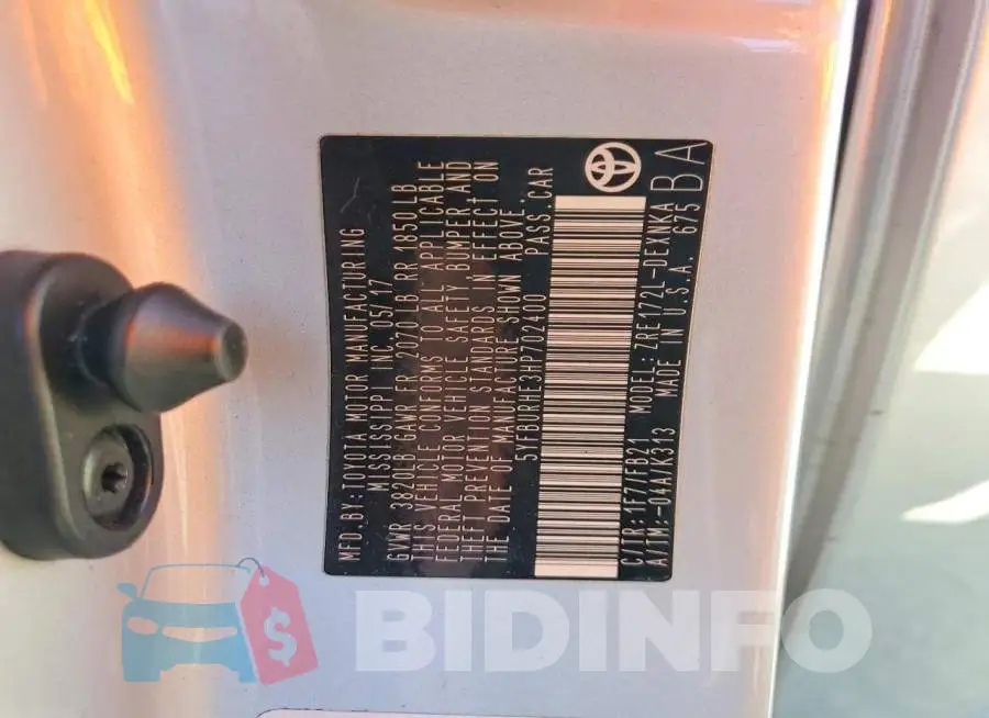 5YFBURHE3HP702400 Photo# 13