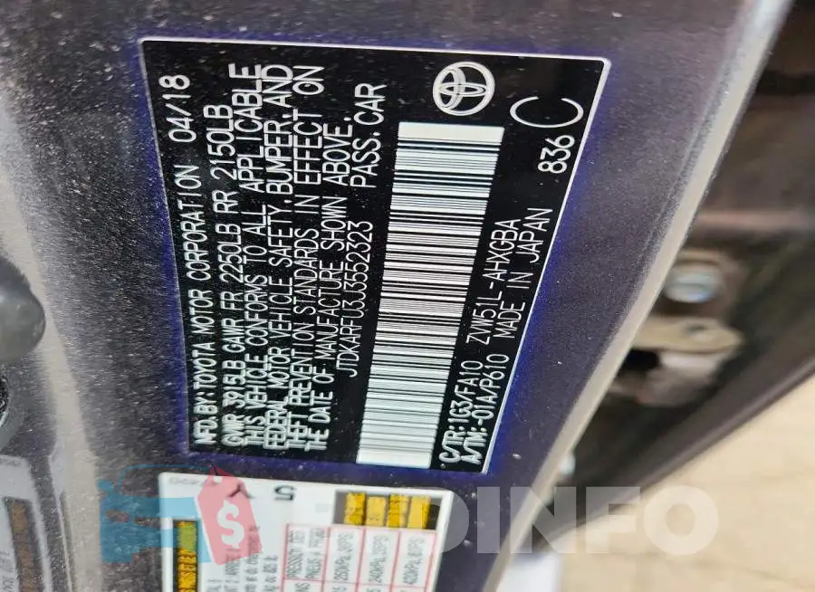 JTDKARFU3J3552323 Photo# 12