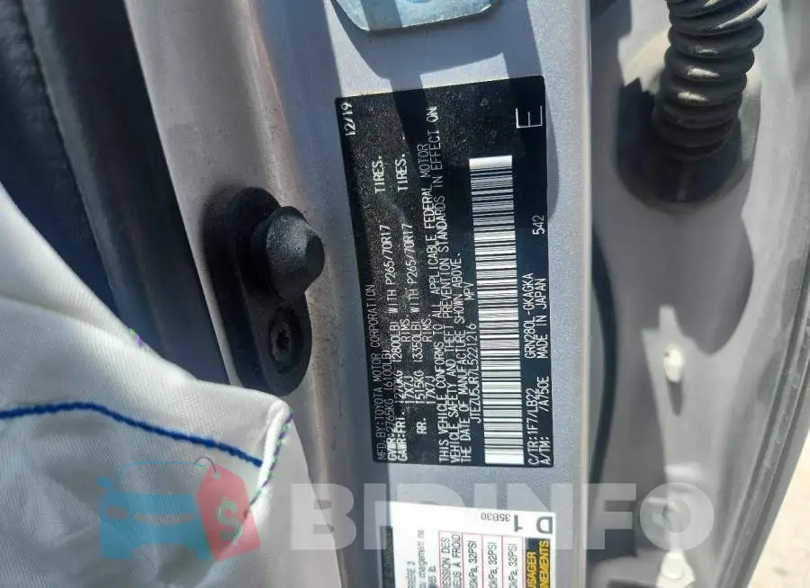 JTEZU5JR7L5221216 Photo# 13
