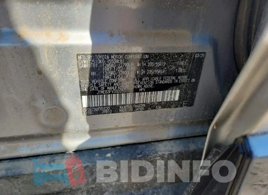 JTMEB3FV3SD253717 Photo# 13