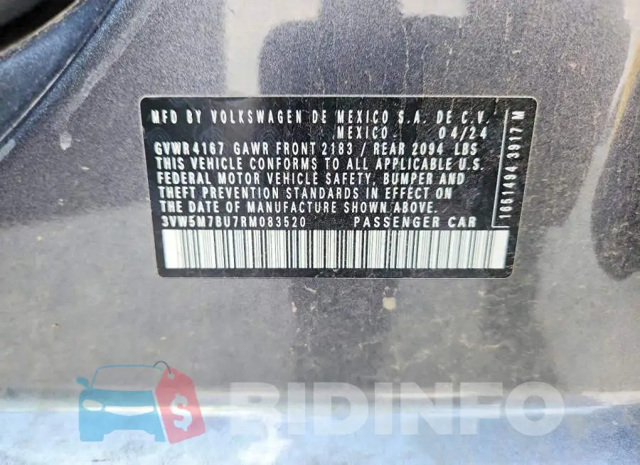 3VW5M7BU7RM083520 Photo# 13