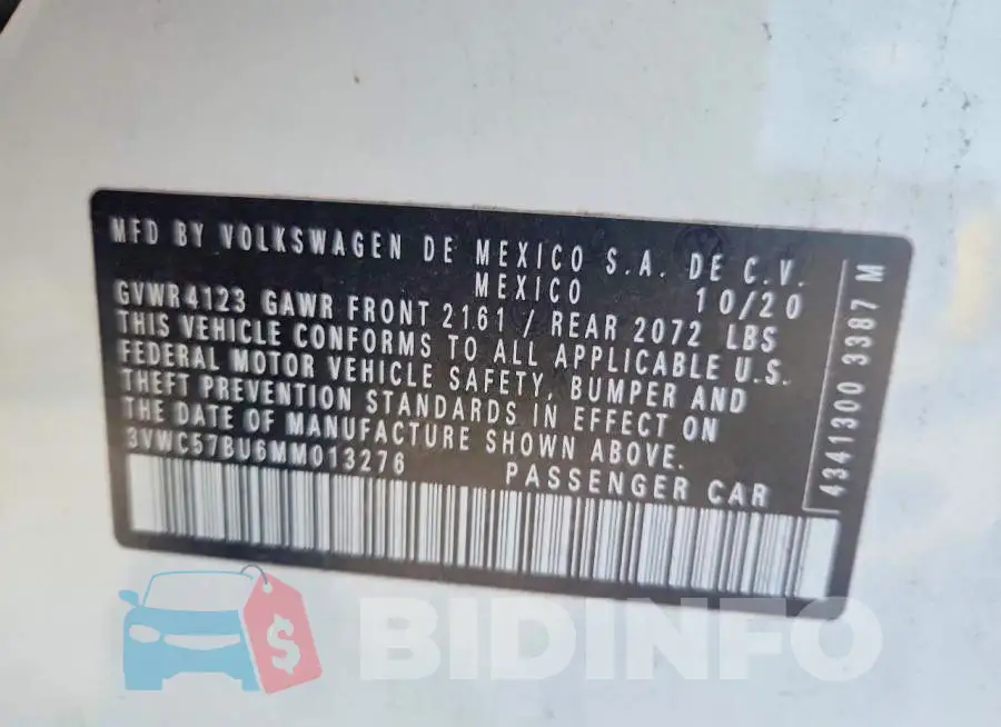 3VWC57BU6MM013276 Photo# 12