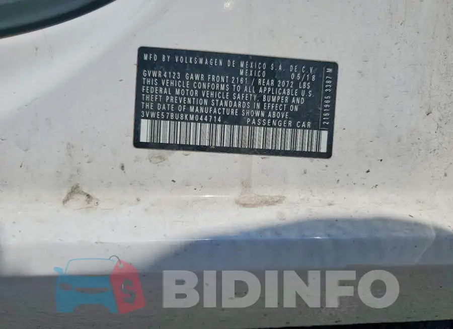 3VWE57BU8KM044714 Photo# 12