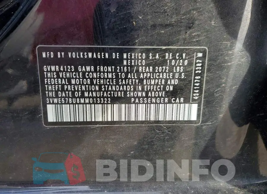 3VWE57BU8MM013322 Photo# 12