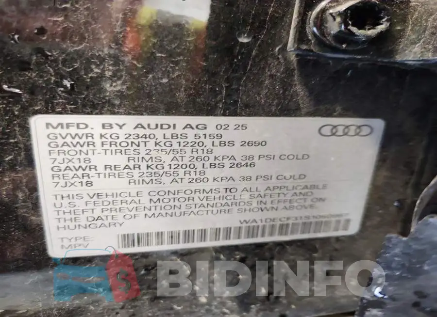 WA1DECF31S1050967 Photo# 14