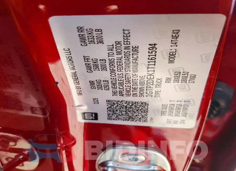 1GTP2DEK1T1161594 Photo# 12