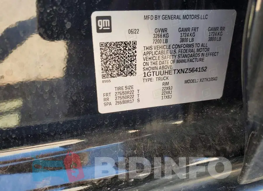 1GTUUHETXNZ564152 Photo# 12