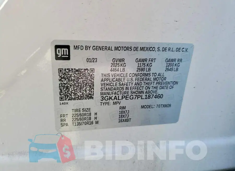3GKALPEG7PL187460 Photo# 14