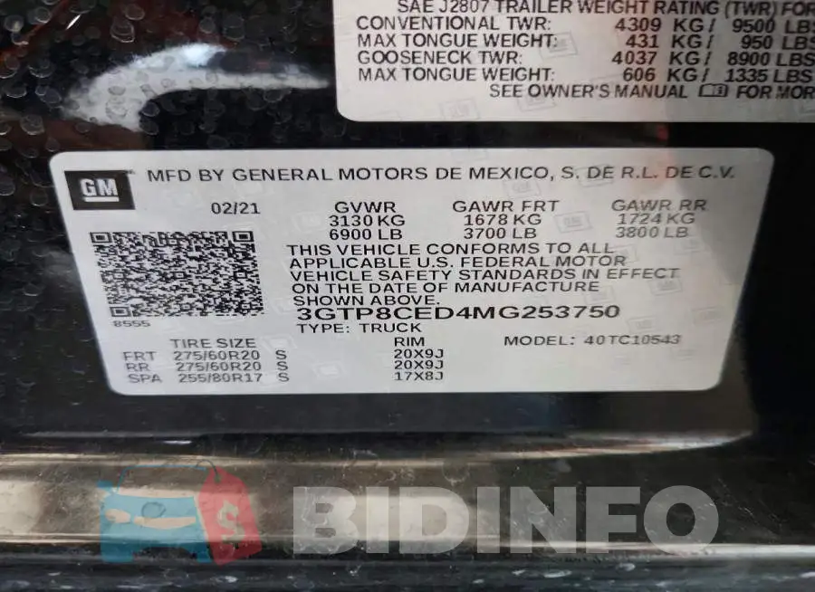 3GTP8CED4MG253750 Photo# 12