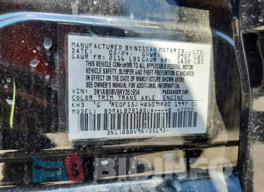 3N1AB8BV9RY351954 Photo# 13