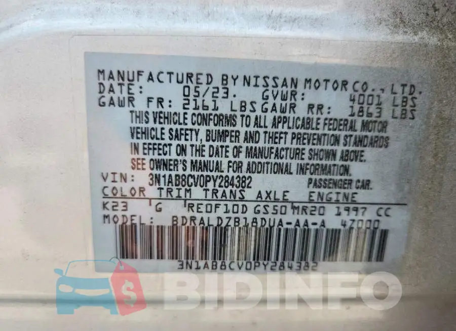 3N1AB8CV0PY284382 Photo# 12