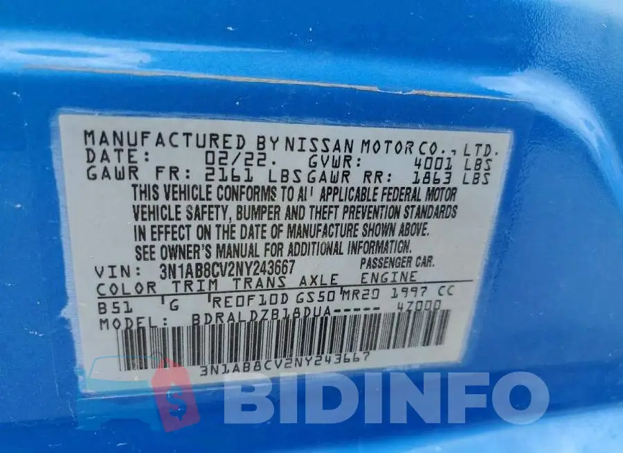 3N1AB8CV2NY243667 Photo# 12