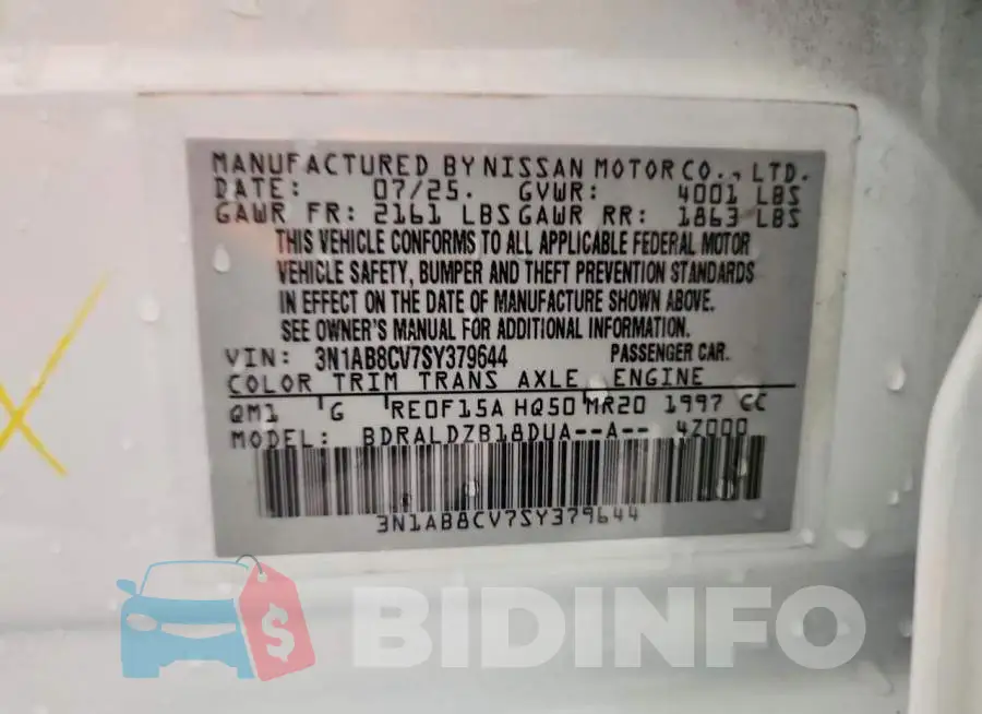 3N1AB8CV7SY379644 Photo# 12