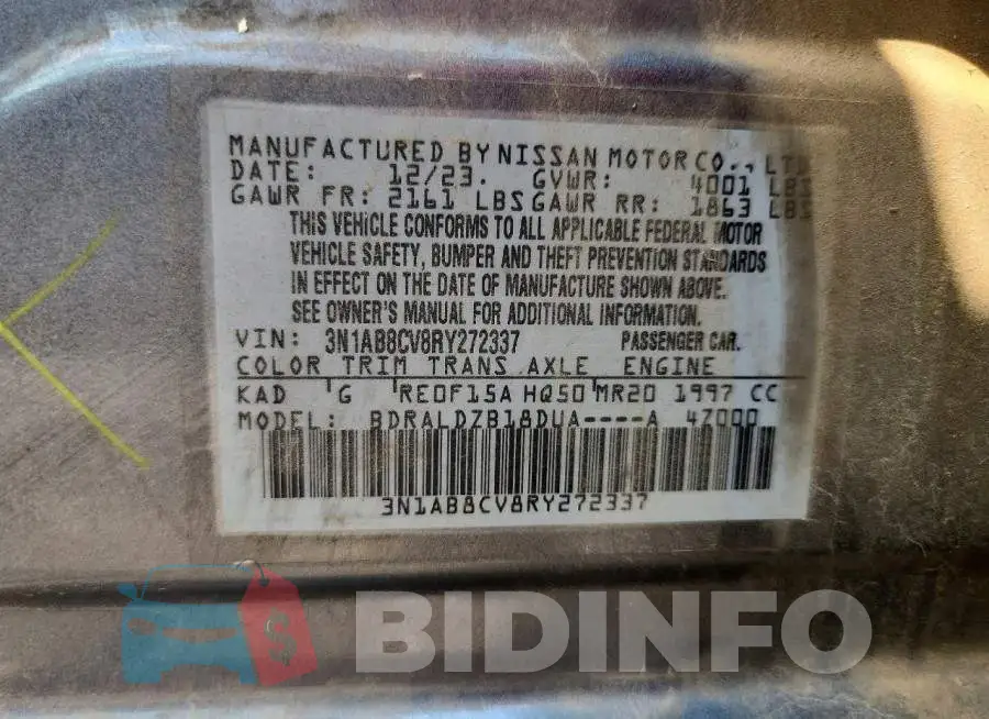 3N1AB8CV8RY272337 Photo# 12
