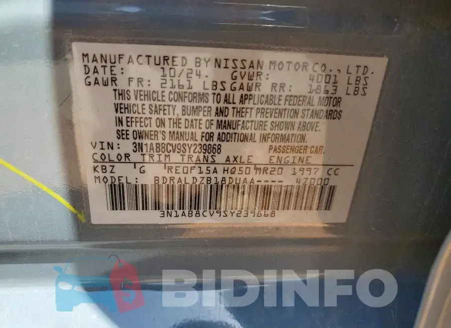 3N1AB8CV9SY239868 Photo# 12