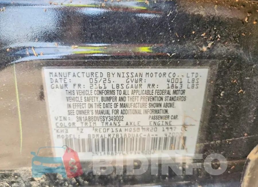 3N1AB8DV6SY349002 Photo# 12