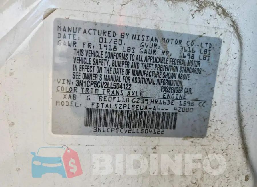 3N1CP5CV2LL504122 Photo# 13