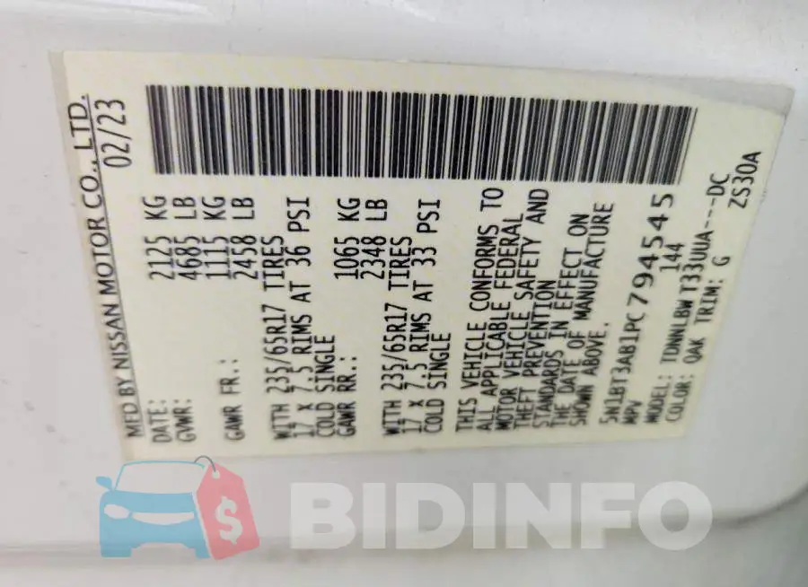 5N1BT3AB1PC794545 Photo# 13