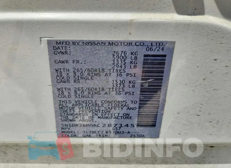 5N1DR3BD0RC287145 Photo# 13