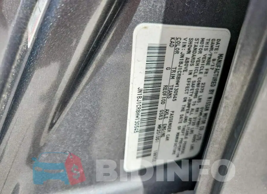 JN1BJ1CR8HW130545 Photo# 12