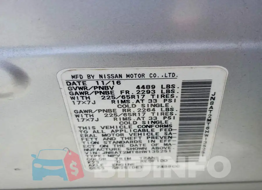 JN8AT2MT6HW135251 Photo# 13