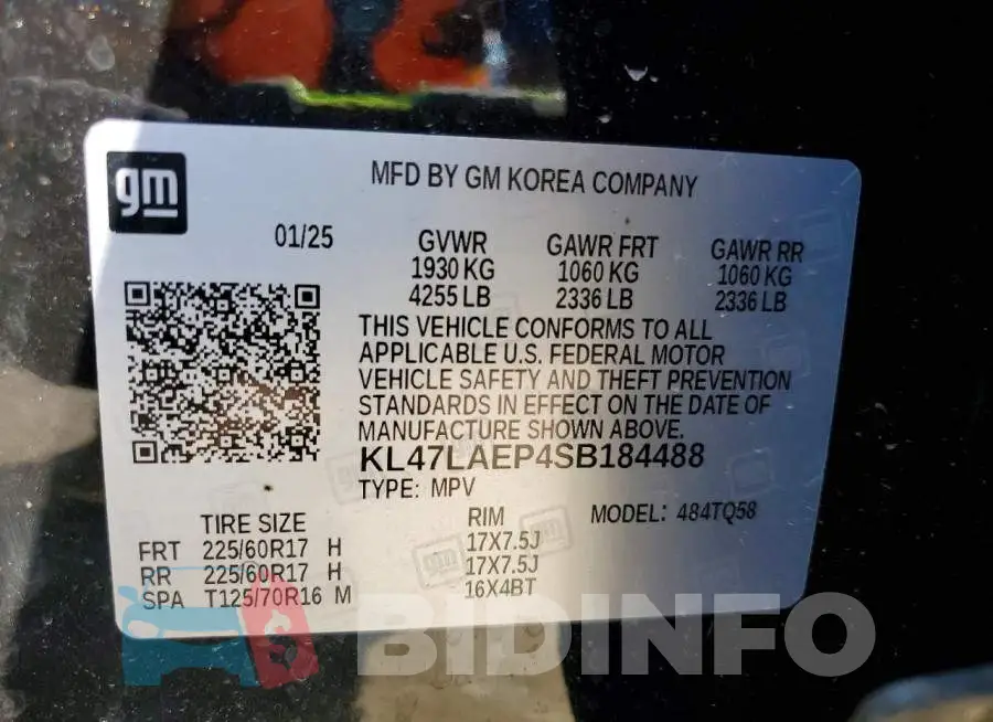 KL47LAEP4SB184488 Photo# 13