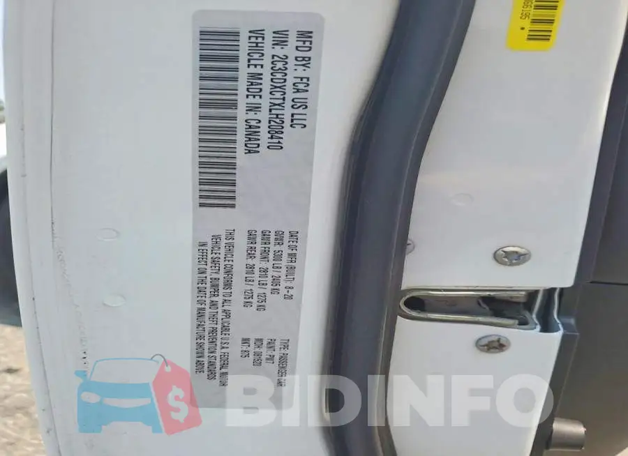 2C3CDXCTXLH208410 Photo# 12