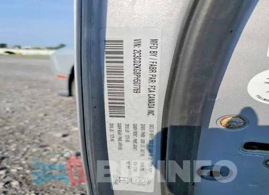 2C3CDZKG8PH507769 Photo# 13