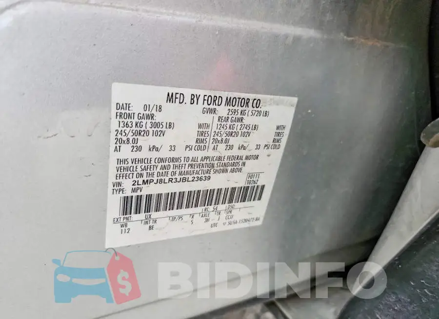 2LMPJ8LR3JBL23639 Photo# 13
