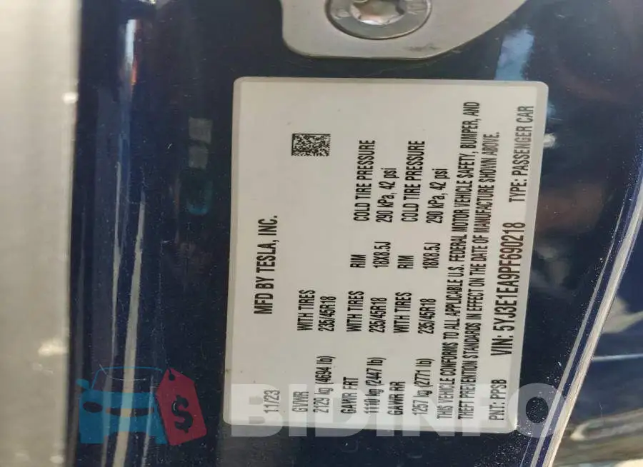 5YJ3E1EA9PF690218 Photo# 13