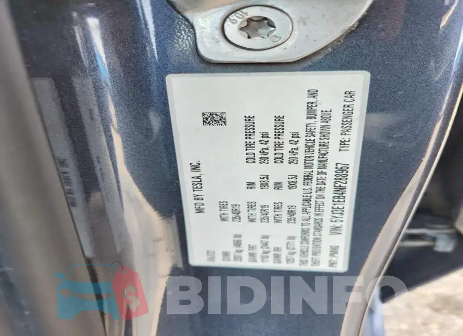 5YJ3E1EB4NF288967 Photo# 12