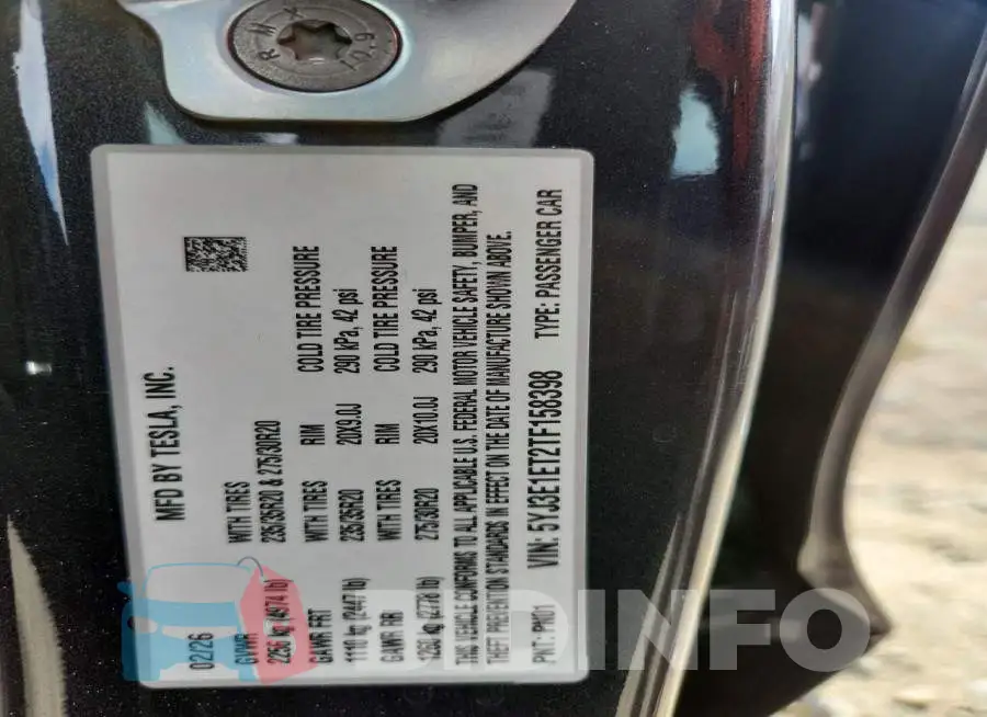 5YJ3E1ET2TF158398 Photo# 13