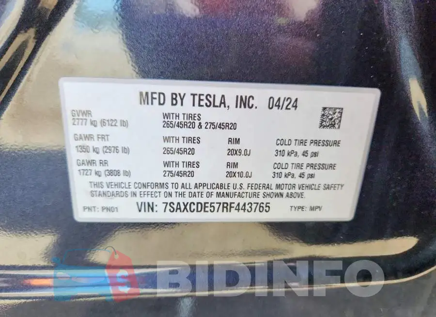7SAXCDE57RF443765 Photo# 13
