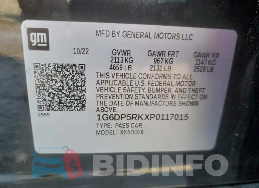 1G6DP5RKXP0117015 Photo# 13