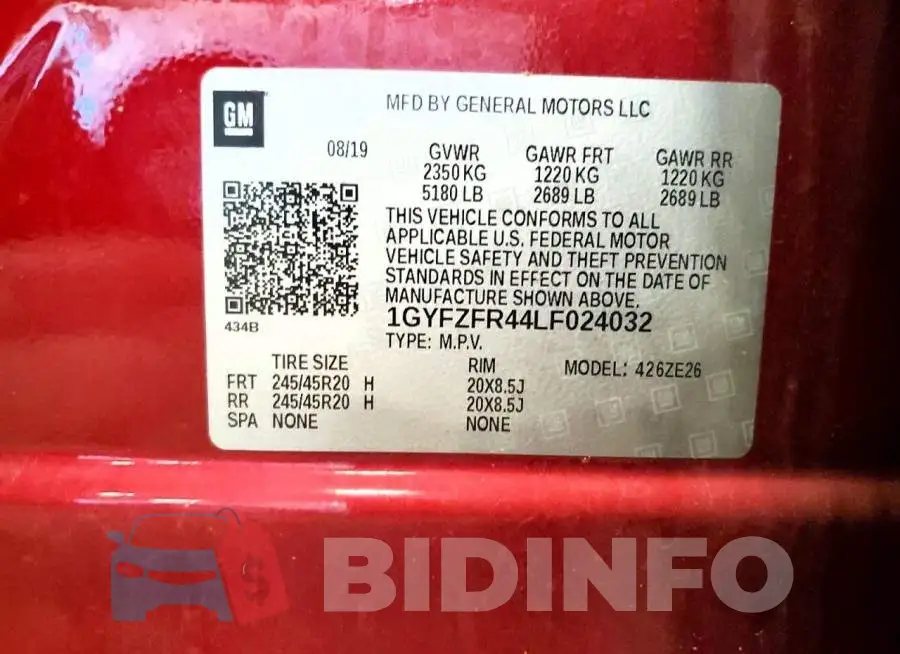 1GYFZFR44LF024032 Photo# 12