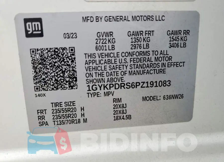 1GYKPDRS6PZ191083 Photo# 13