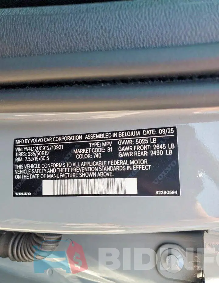 YV4L12UC9T2710921 Photo# 14